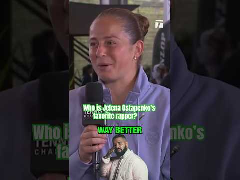 Ostapenko’s favorite rapper might SURPRISE you 🎤