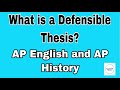 Thesis Development in AP Essays