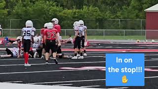 9.12.26 JR Raiders 6th grade football vs South Milwaukee! Dominic with 4 tackles & 1rush yard!