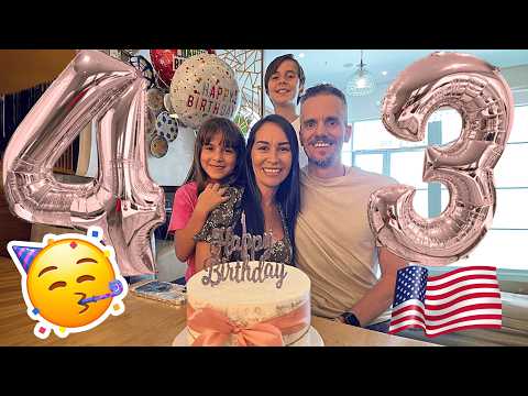 ANIVERSÁRIO da CLAUDIA de 43 ANOS nos Estados Unidos