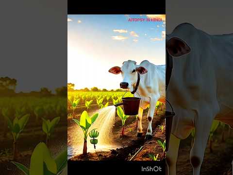 A COW THE FIELD AND FOX