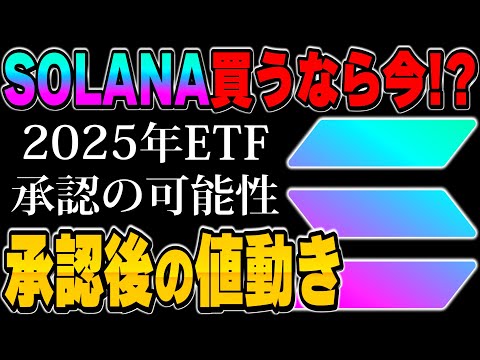 【仮想通貨：SOLANA】ETF承認示唆で2025年はSOLANAの年になる！