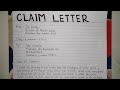 Writing Effective Claim Letters