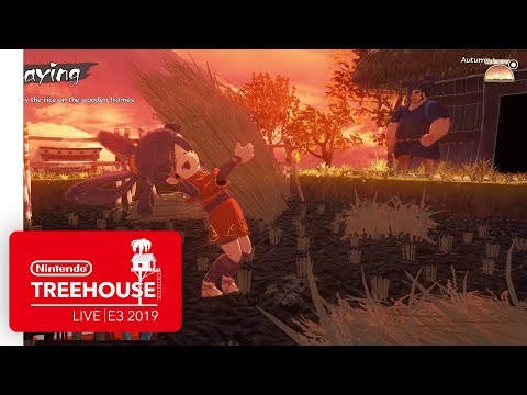 Sakuna: Of Rice and Ruin Gameplay - Nintendo Treehouse: Live | E3 2019