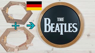 Aus 12 Eichenbrettern: Ein perfekter runder Holzrahmen Schritt für Schritt