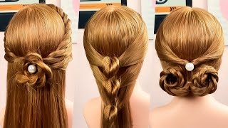 3 Easy and Beautiful Hairstyles for Girls - Simple Quick Hair Style Ideas | Hairstyles | Hair