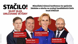 Mimořádná tisková konference