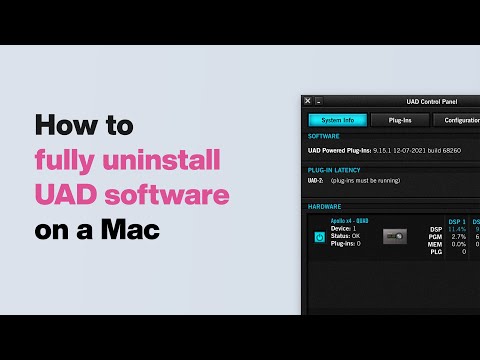 UA Support: How to Uninstall UAD Software on macOS