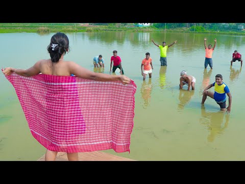 Must Watch New Banana tree climbing game Comedy 2024, New Game Comedy, Funny Game By Fun tv 24