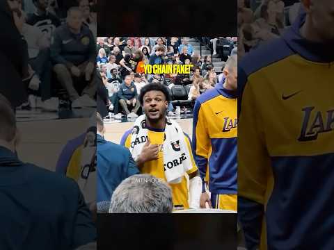 Bronny and LeBron trolling hecklers 🤣 #shorts
