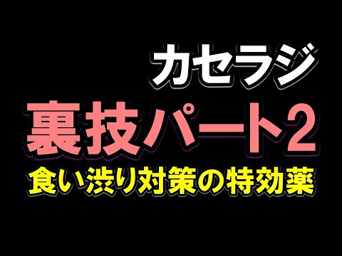 【カセラジ】裏ワザパート2・食い渋り対策の特効薬