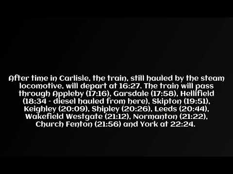 Steam locomotive 46115 Scots Guardsman to visit Carlisle this Thursday