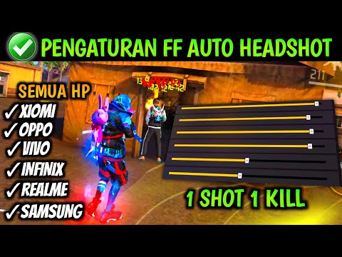 100% AUTO HEADSHOT ALL DEVICE 🎯⚡ CARA SETTING SENSITIVITAS FF AUTO HEADSHOT & SETTING KONTROL+ DPI