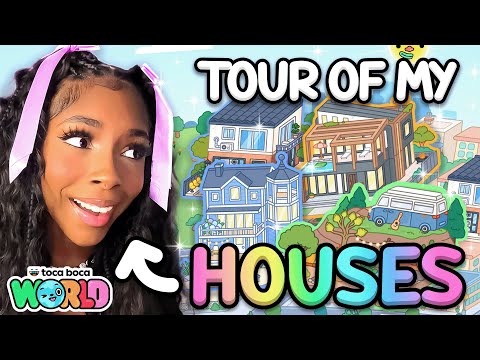 Tour Of ALL My TOCA LIFE WORLD HOUSES! (ALOT) 🏡| With Voice 🔈 | Toca Life World Roleplay