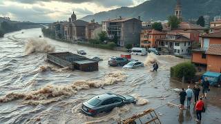 Terrible flooding in Italy! Rivers burst their banks in Florence and Tuscany