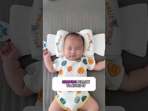 If your baby sleeps with his head tilted for a long time, you can choose an adjustable