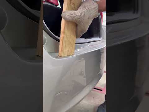 ดัดกันชนหลังพลาสติก #ช่างหมีช่างเคาะ #automobile #carrepair
