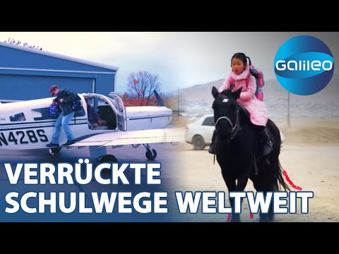 Pferd oder Flugzeug? Diese Schulwege sind alles andere als gewöhnlich! | Galileo | ProSieben