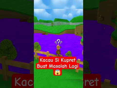 kacau si kupret buat masalah lagi di desa kura kura #shorts #superbearadventure