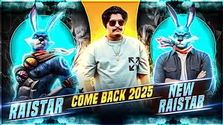 RAISTAR COME BACK 2025 || GOD LEVEL GAMEPLAY GYAN GAMING OP REACTION ON LIVE - Garena Free Fire Max