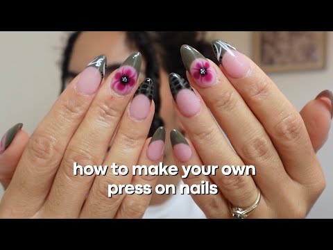 HOW TO MAKE YOUR OWN PRESS ON NAILS STEP BY STEP + easy nail art tutorial!