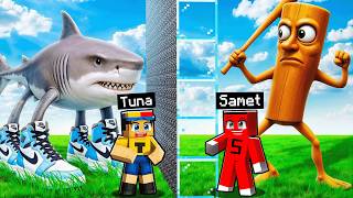 TUNG TUNG SAHUR MOB SAVAŞINDA TUNAYI HİLE ile TROLLEDİM !! - Minecraft