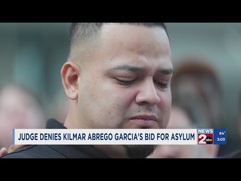 YouTube video thumbnail: Judge Denies Kilmar Abrego Garcia's bid for Asylum