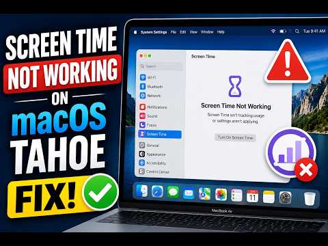 Screen Time Not Working On macOS Tahoe