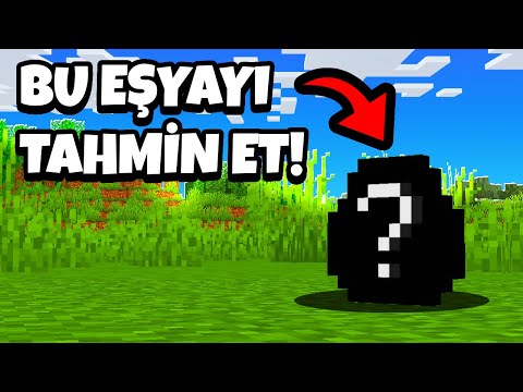 Minecraft'ta 60 Saniyede Eşyayı Tahmin Et❓( Part 1-10 )