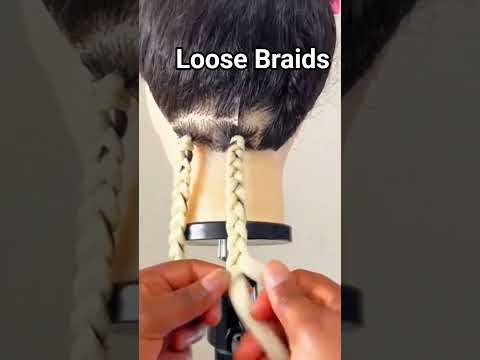 Loose Braids with Firm Base #viralshort #viralyoutubeshorts #braids