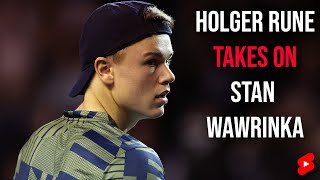 Holger Rune takes on Stan Wawrinka in Paris Masters 2022 #shorts