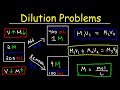 Dilution and Concentration Problems