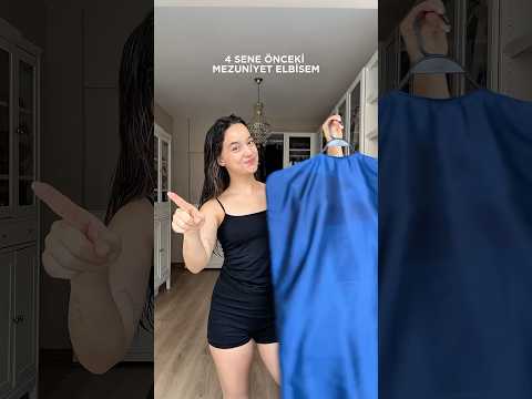 4 sene önceki mezuniyet elbisem ve saçım 🥹 Sizce eski halime benzemş miyim? 💙
