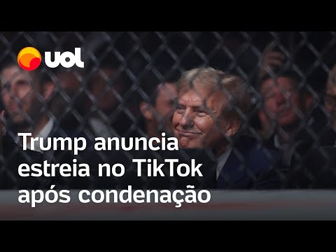 Trump anuncia estreia no TikTok em evento do UFC