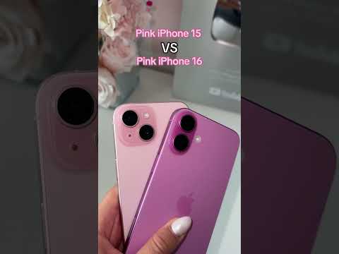 pink iPhone 15 VS pink iPhone 16 😱🎀