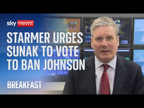 Partygate: Johnson should be banned from parliament and Sunak should 'show leadership' - Starmer