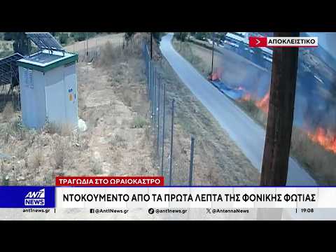 Φωτιά στο Ωραιόκαστρο: Βίντεο ντοκουμέντο από την τραγωδία με τους δυο νεκρούς