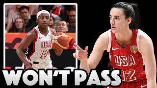 Jackie Young REFUSING To Pass to Caitlin Clark EXPOSES Major USA Weakness...