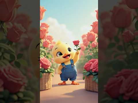 Cute Duckling's Rose Farm #shorts #happy