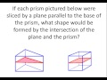 Exploring Prisms and Cross Sections