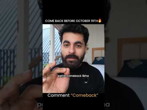 Comment "Comeback" Free live masterclass on RAG. Ye mauka baar baar nhi ata faida utha lo abhi.
