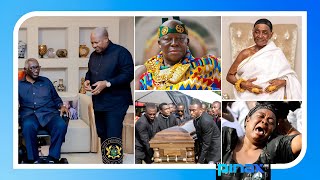 R.I.P: DEATH HITS OTUMFOUR'S, ASANTEHENE - MAHAMA, KUFOUR RUSH TO MANHYIA PALACE IN KUMASI..