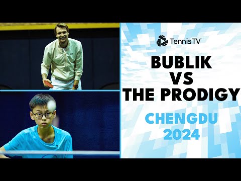 Alexander Bublik Takes On Table Tennis Prodigy! | Chengdu 2024