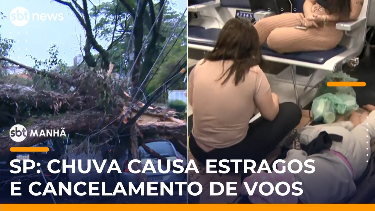 SP: Ventania cancela voos em Congonhas passageiros passam a noite no terminal