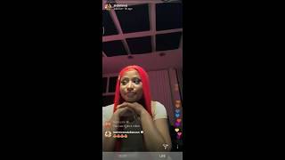 Nicki Minaj Live Chatting About Megatron Challenge