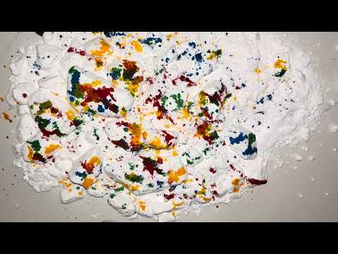 Super Chalk Chunks with Splash of Color & Cornstarch 🤍