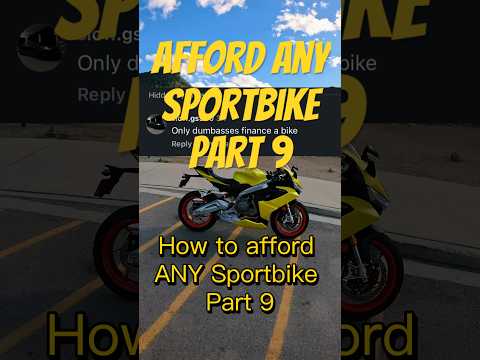 Afford ANY Sportbike part 9  #investing #moneytips #sportbike #motorcycle cle