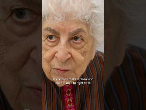 Palestinian artist Samia Halaby - "I see incredible beauty" #contemporaryart #art #palestineart
