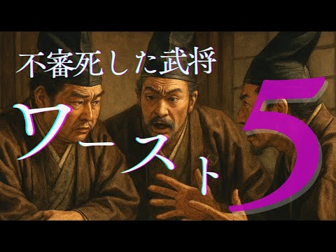 不審死した武将ワースト５