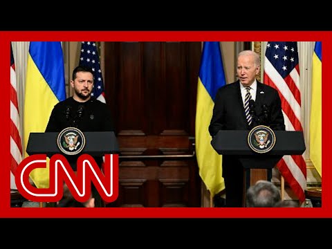 Biden and Zelensky hold joint news conference on Ukraine aid